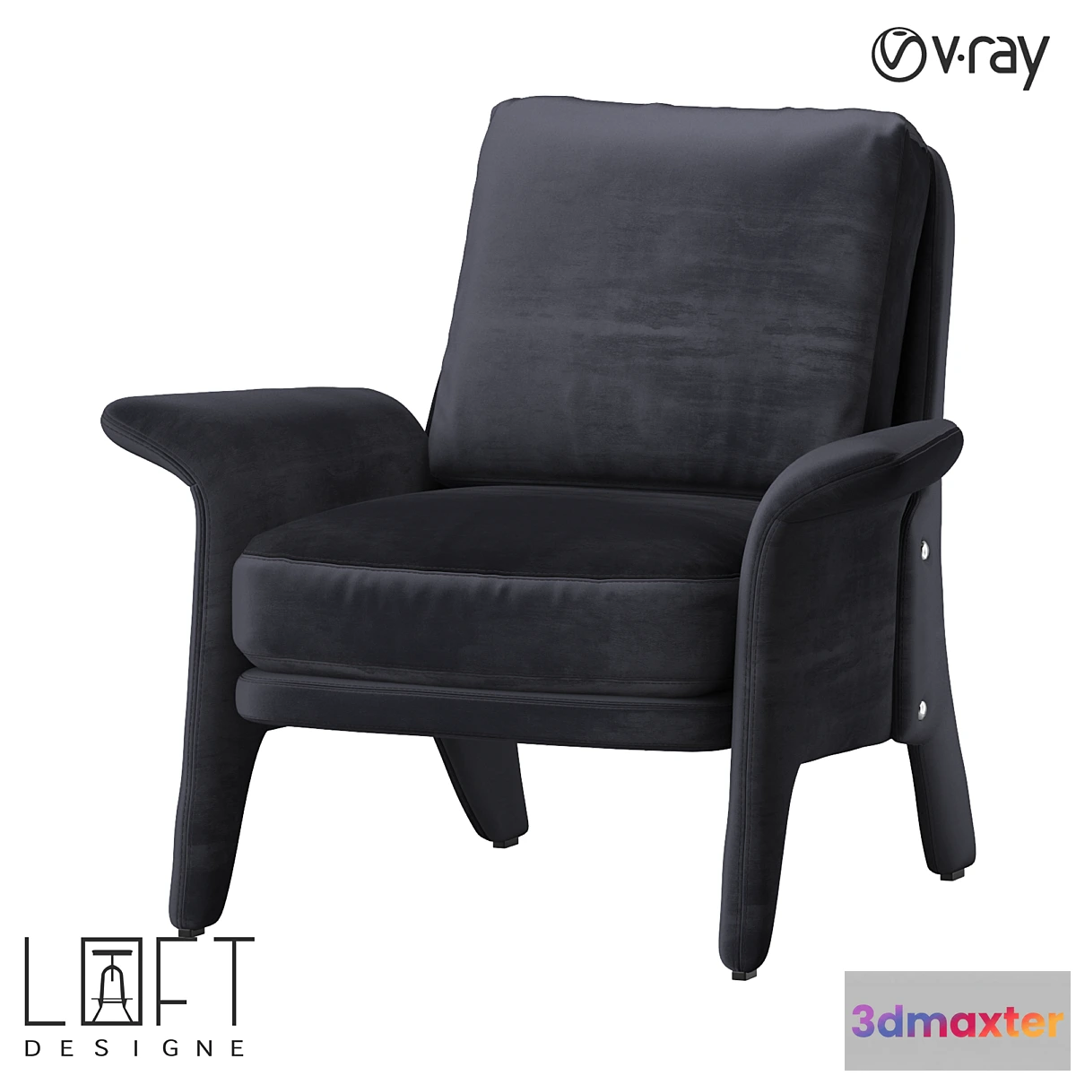 1323528 - Armchair LoftDesigne 36576 model 3D Max