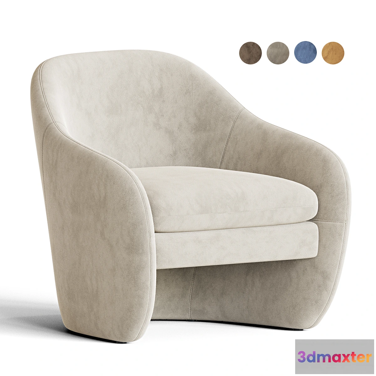 1325462 - Pavia Lounge Chair Cb2 3D Max