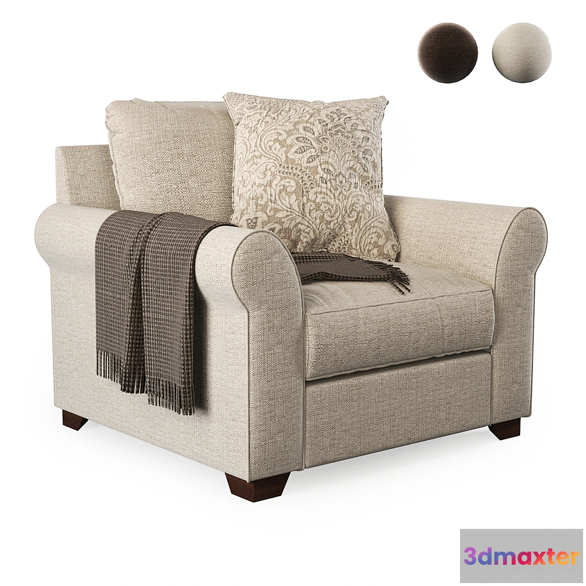 1326558 - Armchair_Wilcot 3D Max