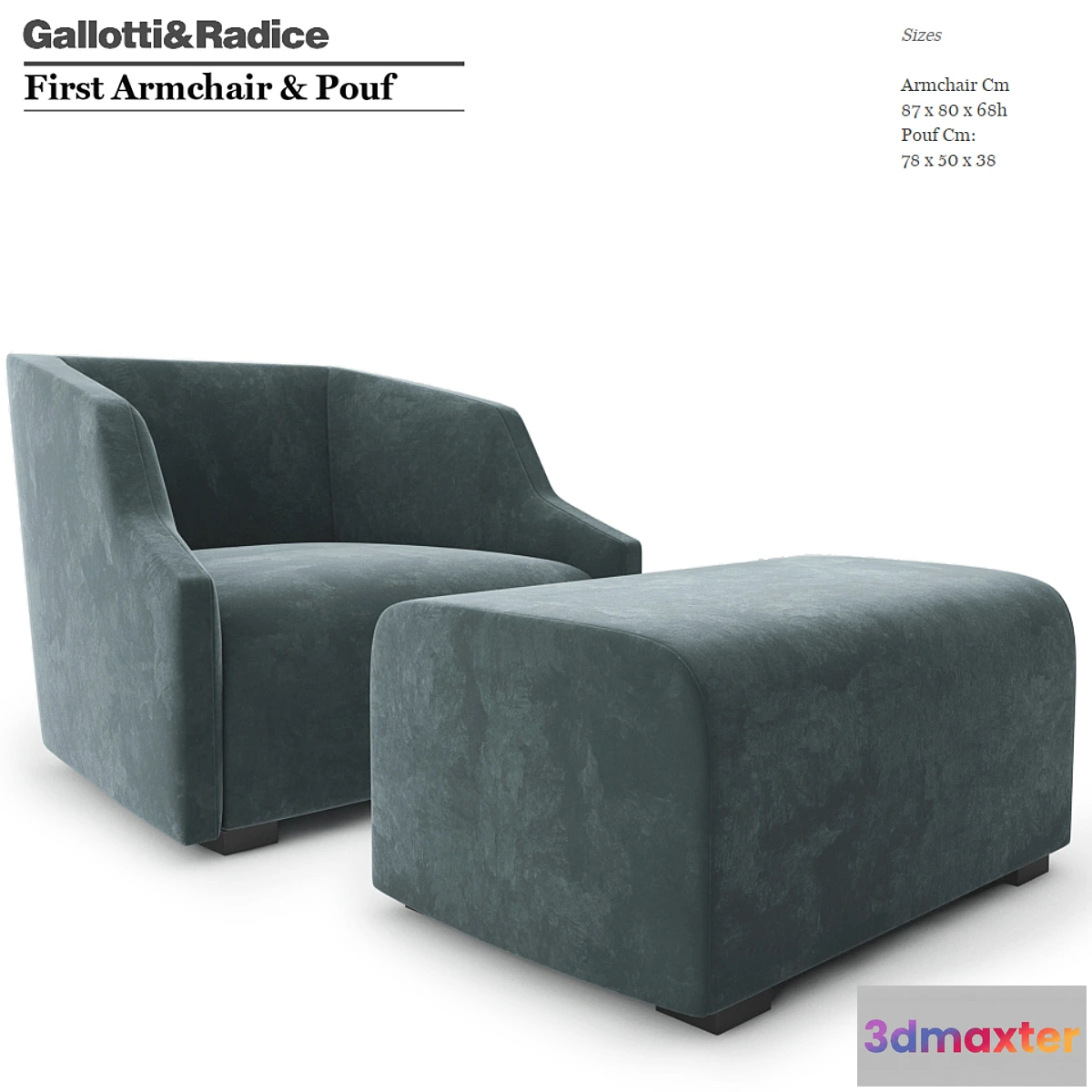 1327296 - Gallotti & Radice First Armchair 3D Max