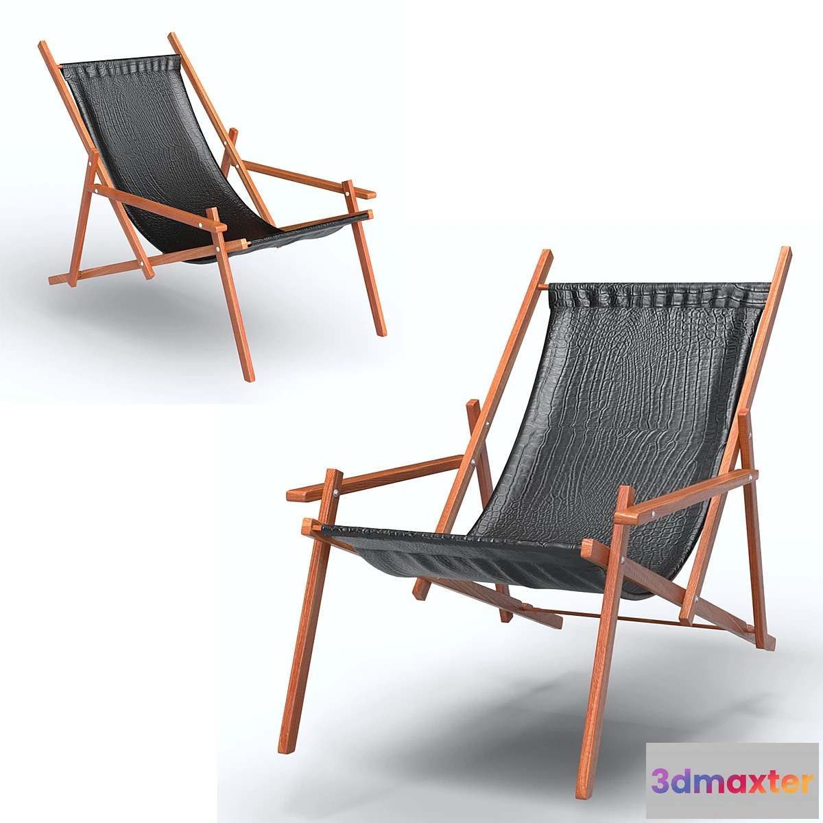 1329197 - leather sling chiar 3D Max