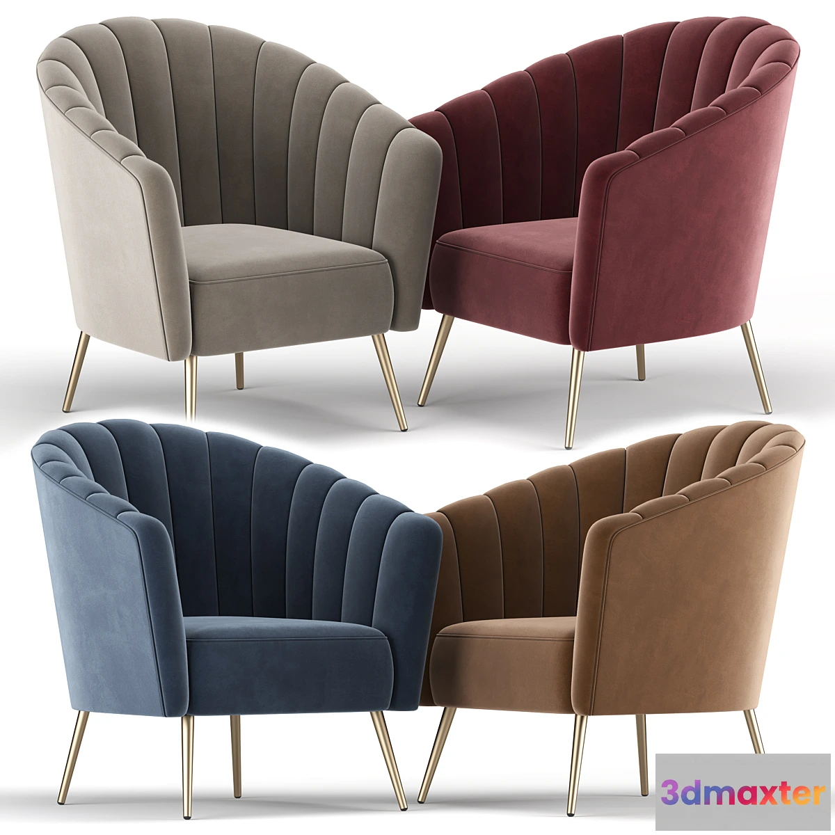 1329651 - Hurwitz Barrel Chair 3D Max