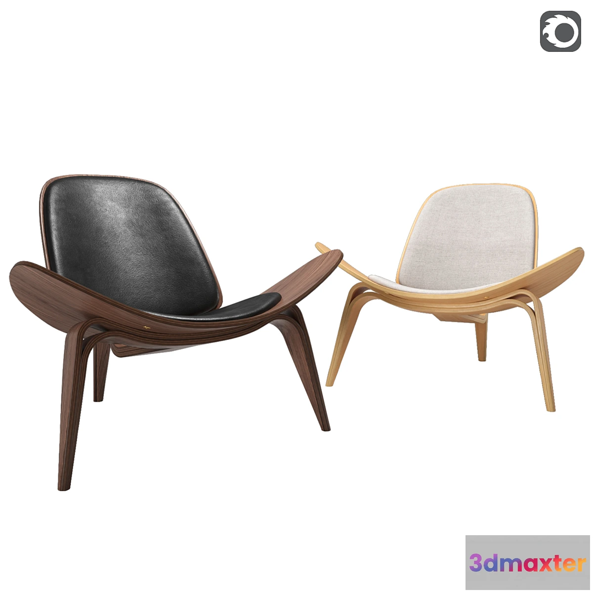 1329732 - Shell Chair CH07 3D Max