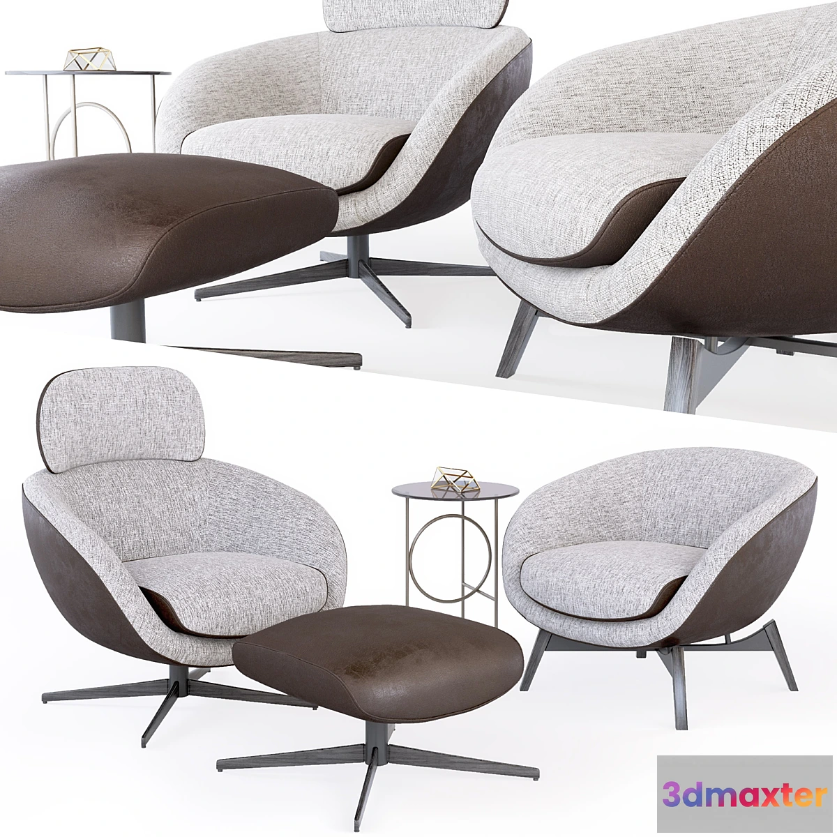 1329774 - Minotti Russell chair 3D Max