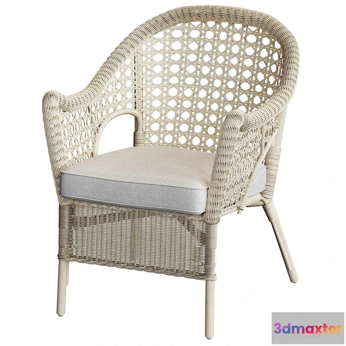 1330067 - Ikea Finntorp Wicker Chair 3D Max