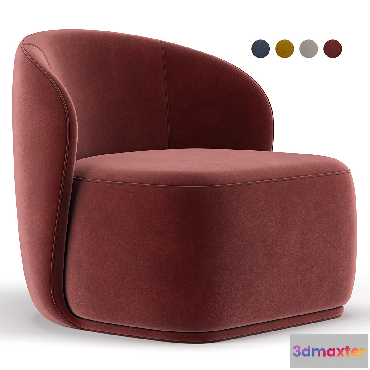 1331247 - La Pipe Lounge Chair 3D Max