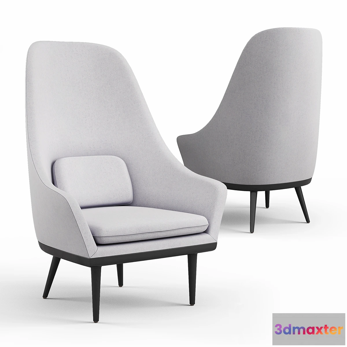 1332515 - Stellar Works - Lunar Highback Chair 3D Max