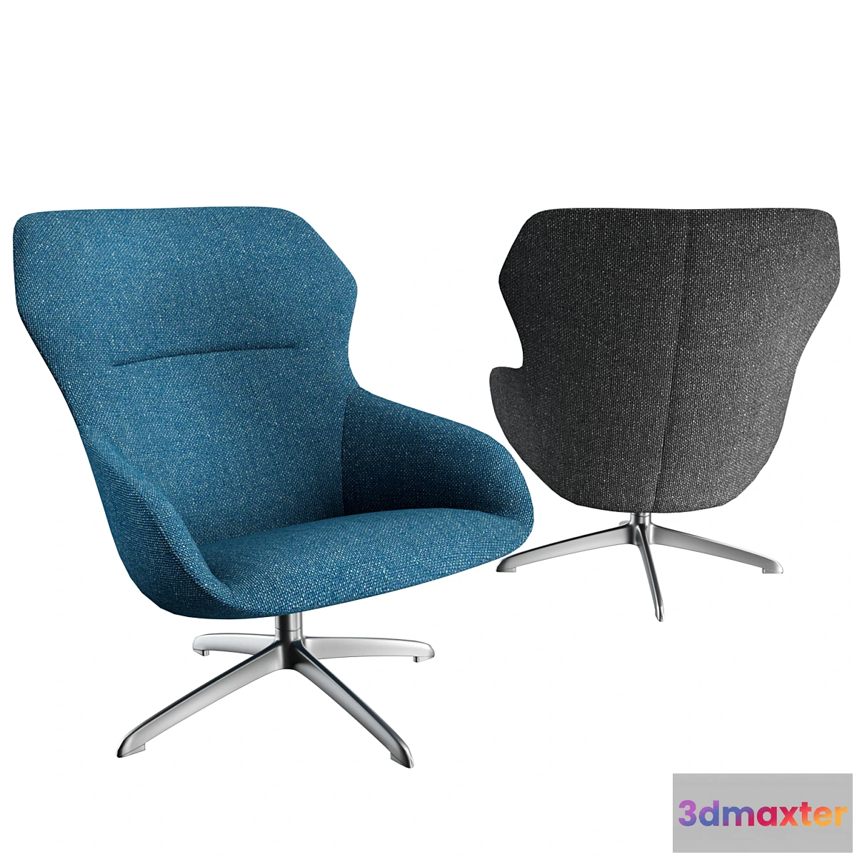 1335322 - Davis_Ginkgo_Lounge_High_Back_Armchair 3D Max