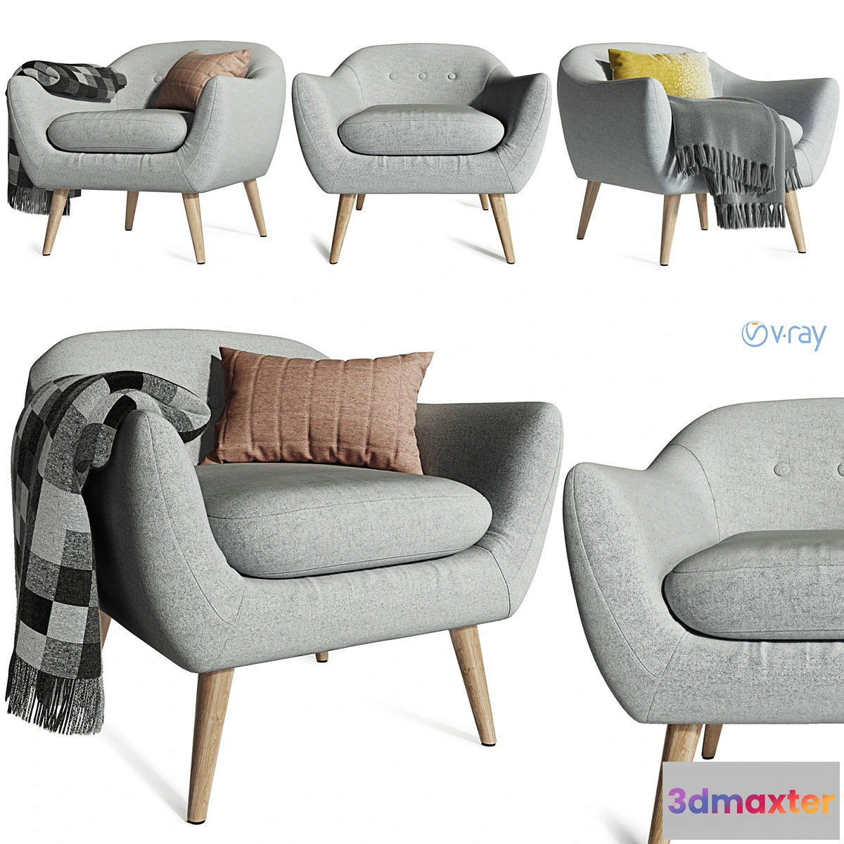 1336802 - EGEDAL Armchair 3D Max