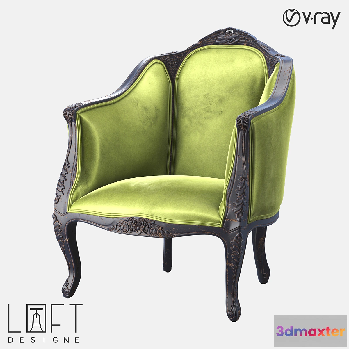 1343198 - Armchair LoftDesigne 4107 model 3D Max