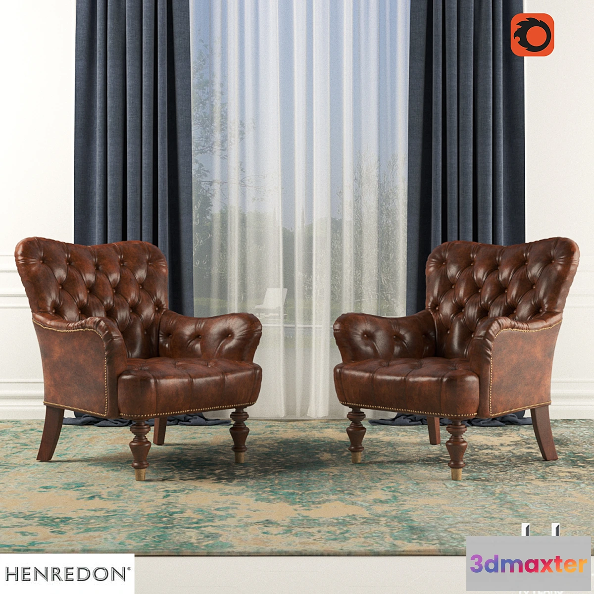 1345175 - HENREDON - HAMANA CHAIR 3D Max