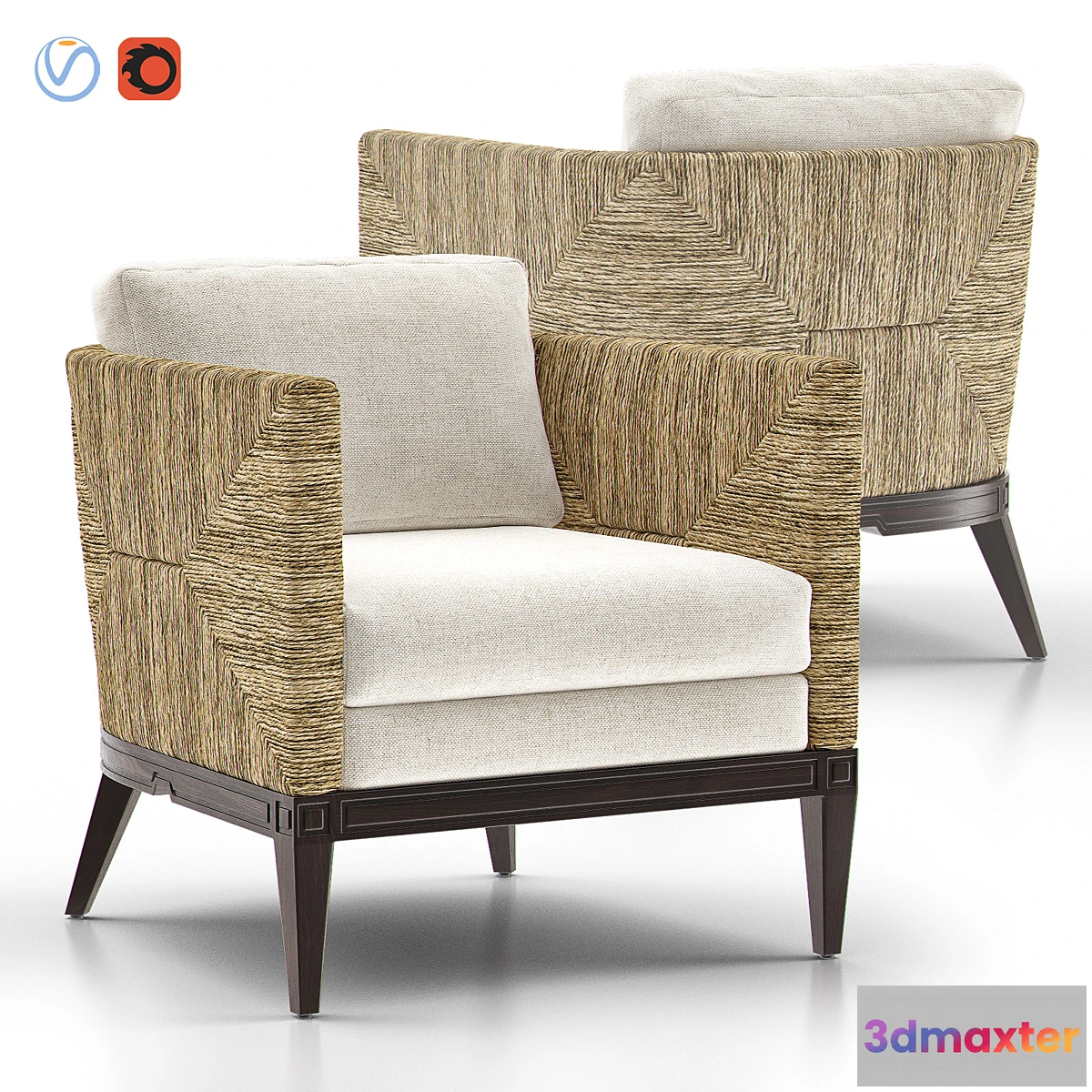 1346696 - CAMERON Lounge Chair 3D Max