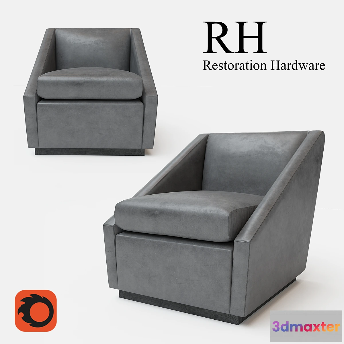 1347220 - RENZO LEATHER CHAIR 3D Max