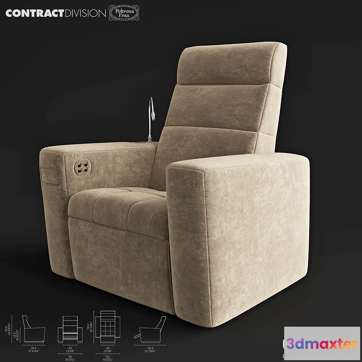 1350323 - Poltrona Frau ODEON 3D Max