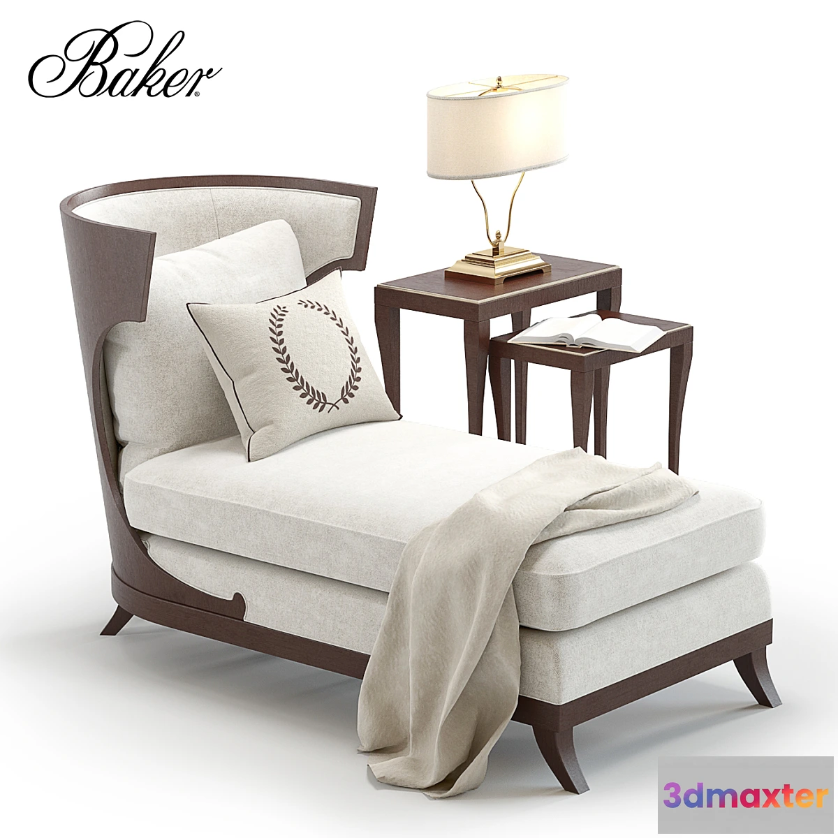 1351932 - Baker Atrium Chaise 3D Max