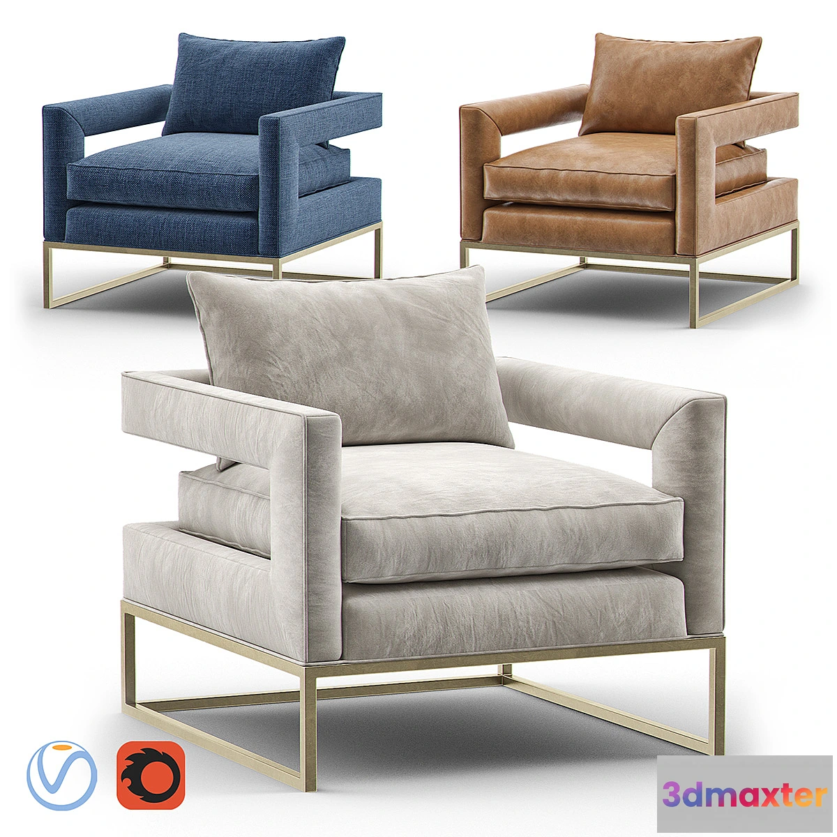 1354398 - BEVIN Accent Chair 3D Max