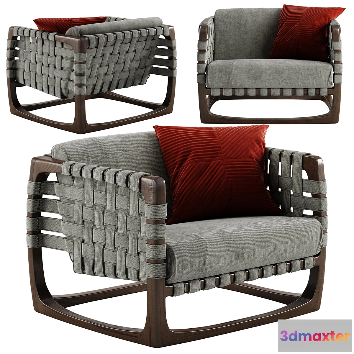 1357091 - Riva bungalow armchair 3D Max