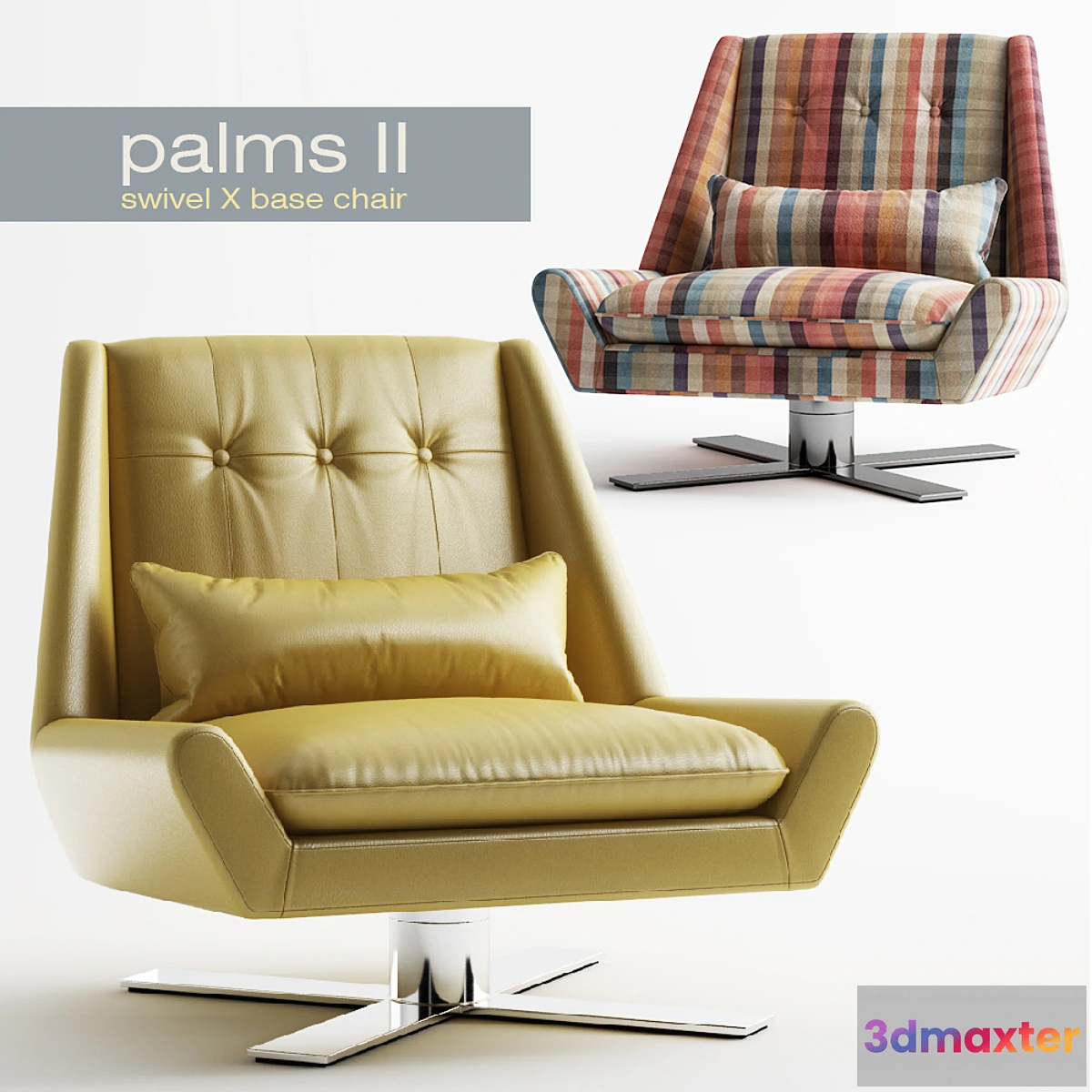1358087 - Palms II - Swivel X Base Chair 3D Max