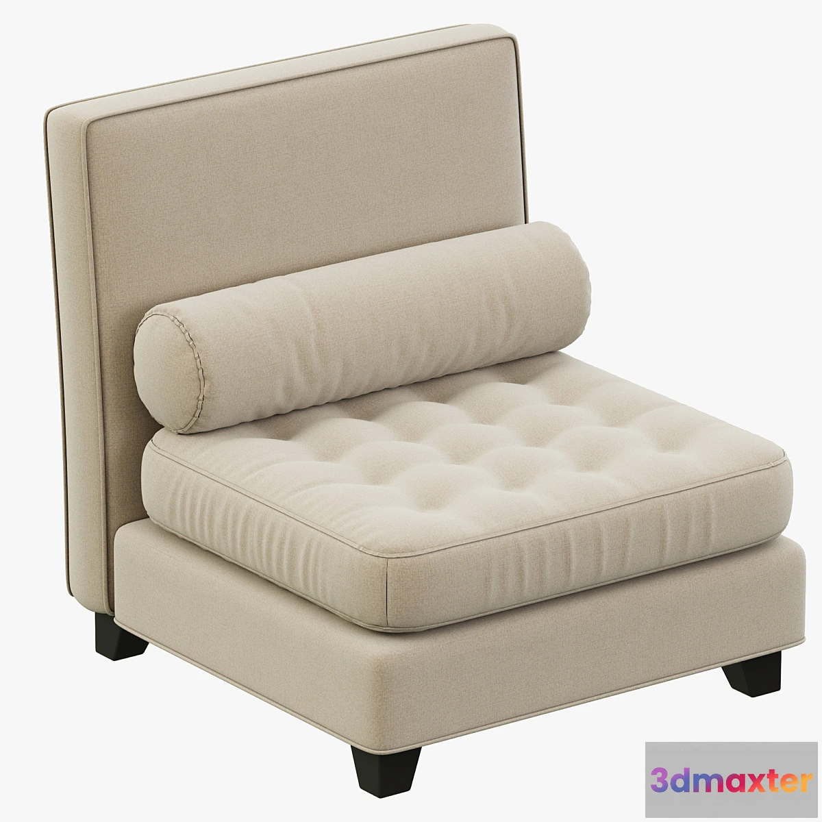 1392560 - RH Teen Rylin Tufted Armless Chair 3D Max