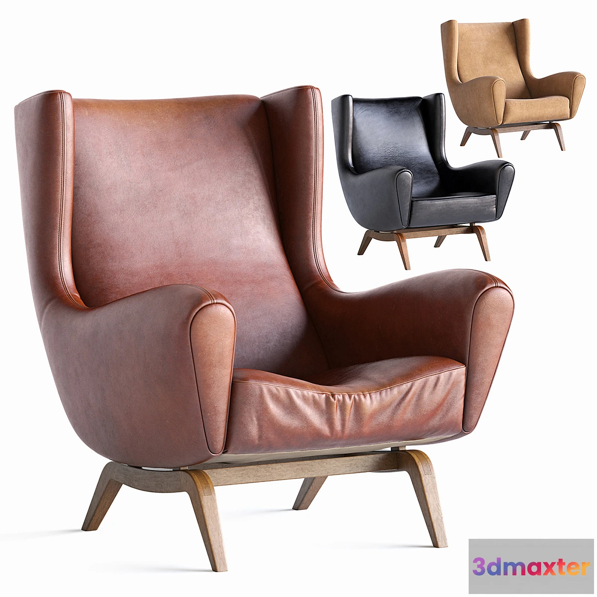1393334 - IllumWikkelso_LoungeChair (Set Of 3) 3D Max