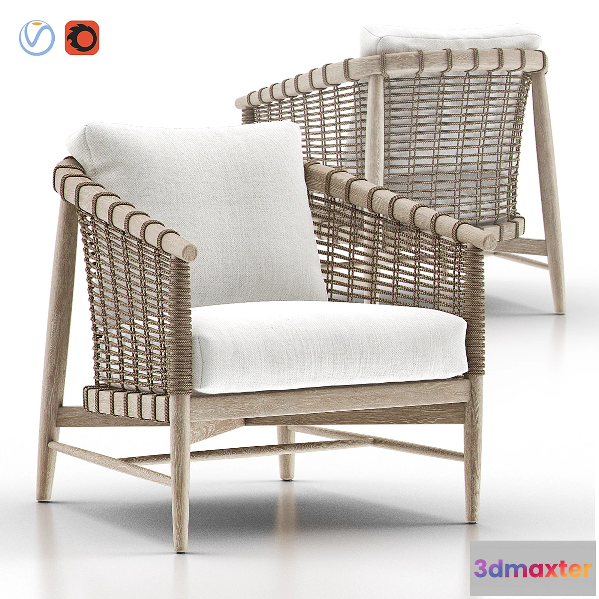 1397034 - MELROSE Lounge Chair 3D Max