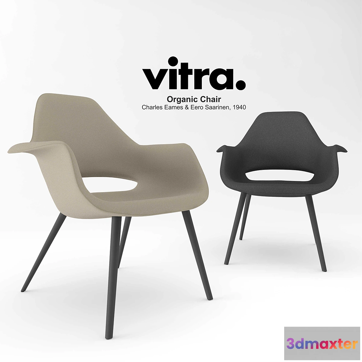 1402512 - Vitra Organic Chair 3D Max
