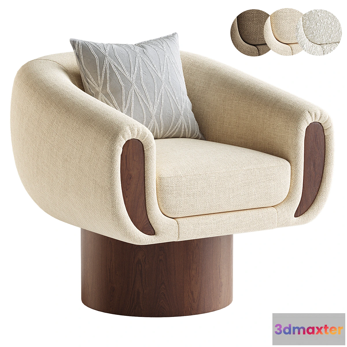 1403956 - GOCCIA Swivel Chair 3D Max