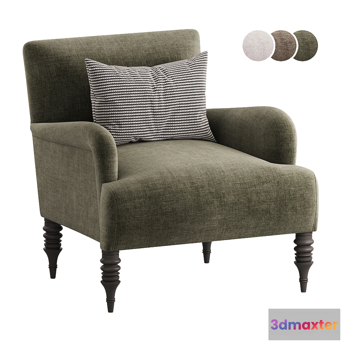 1406284 - Violet Accent Chair 3D Max