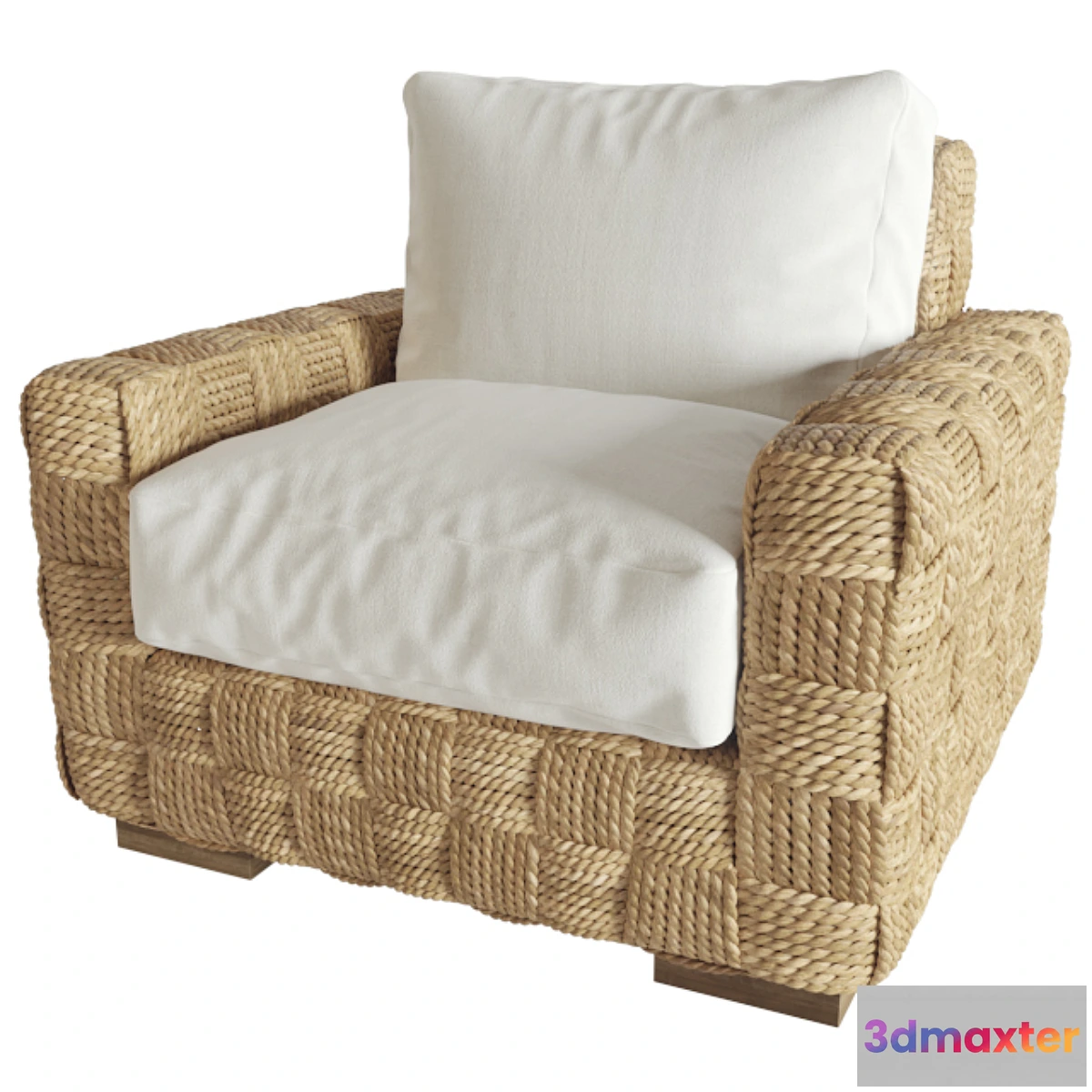 1408672 - BLACK PALMS WOVEN CHAIR Ralph Lauren (vray GGX) 3D Max