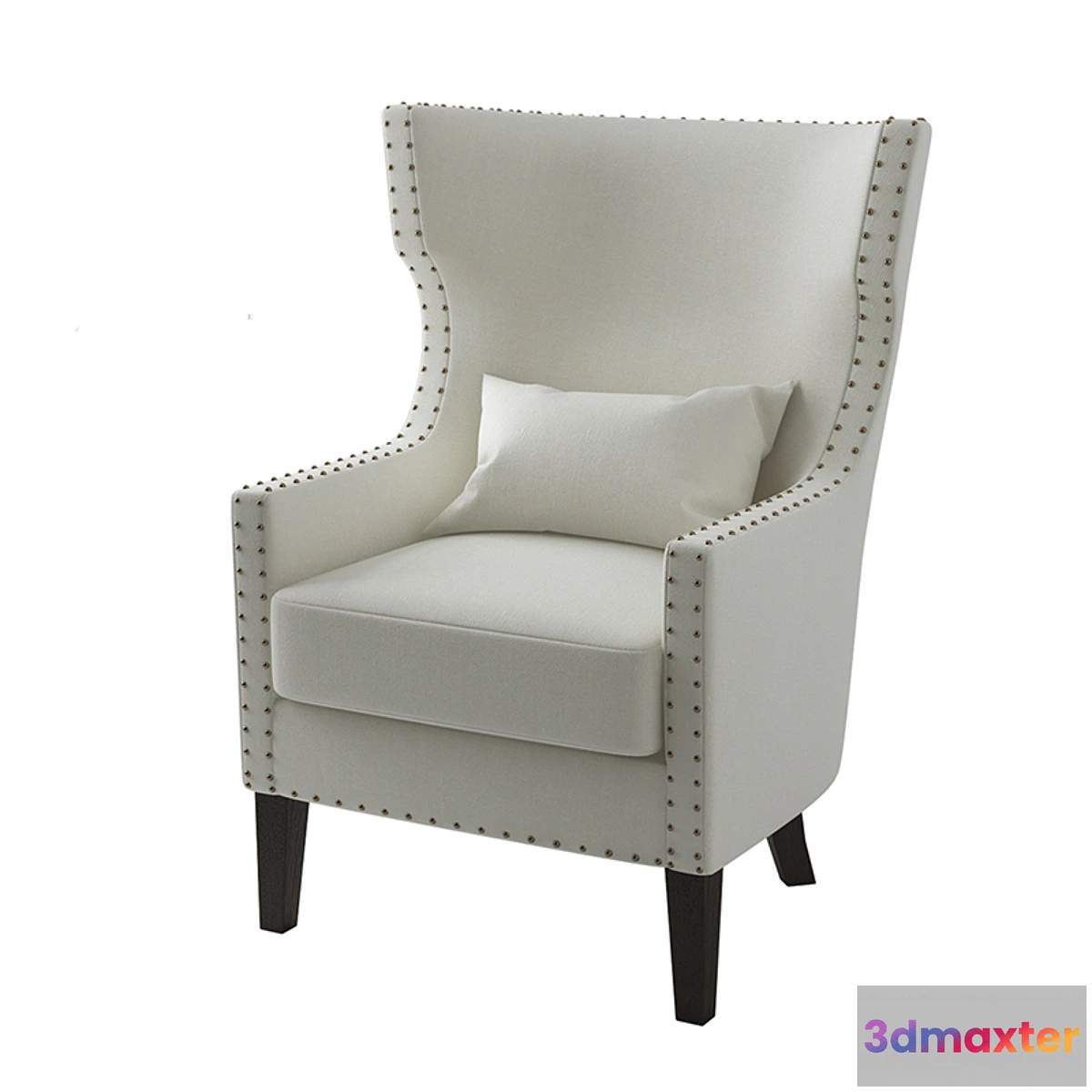 1409834 - Villa Berkley Wing Back Club Chair. 3D Max
