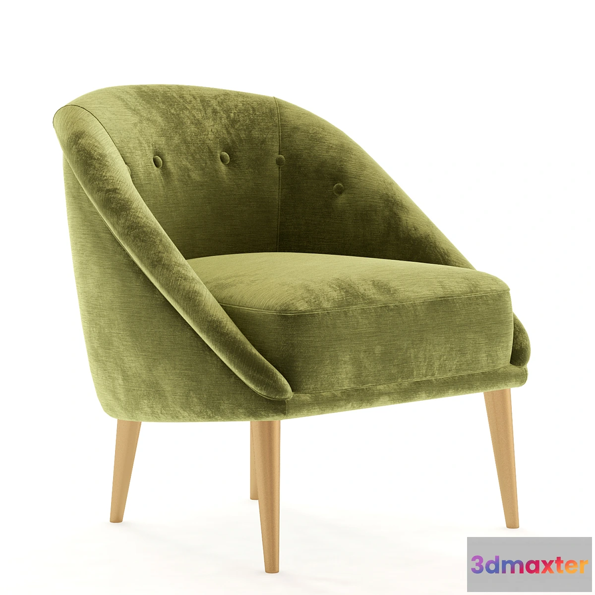 1410148 - HOPKINS VELVET CLUB CHAIR 3D Max