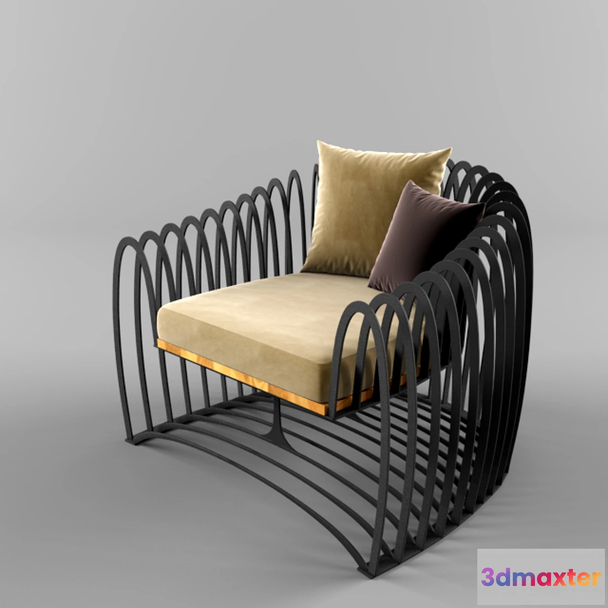 1410576 - Wave armchair 3D Max