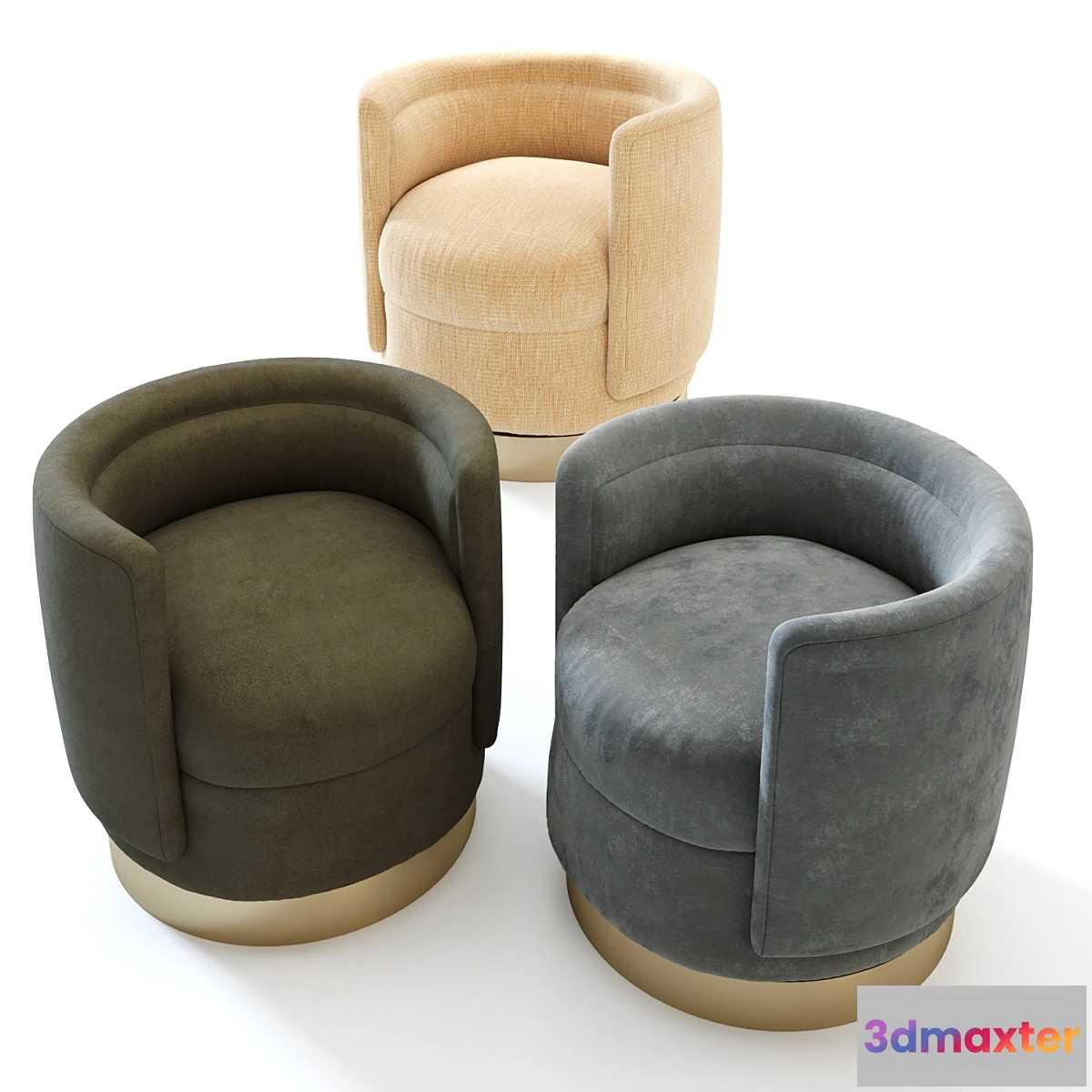 1412226 - Chubby 2 Occasional Chair 3D Max