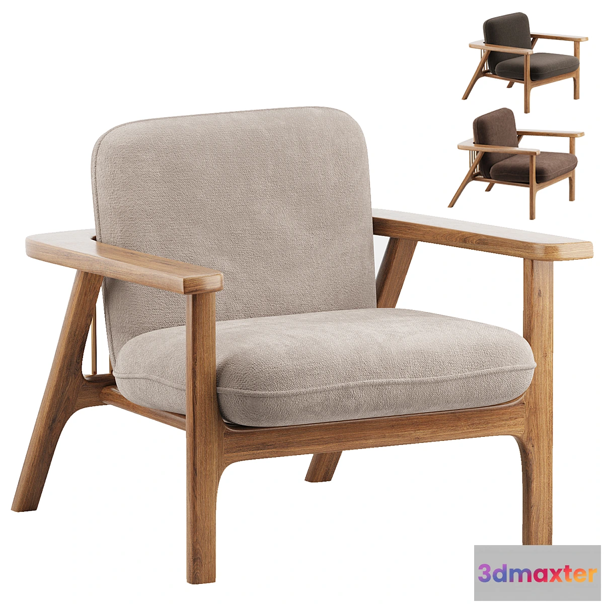 1413078 - Contemporary fireside chair COMB 3D Max