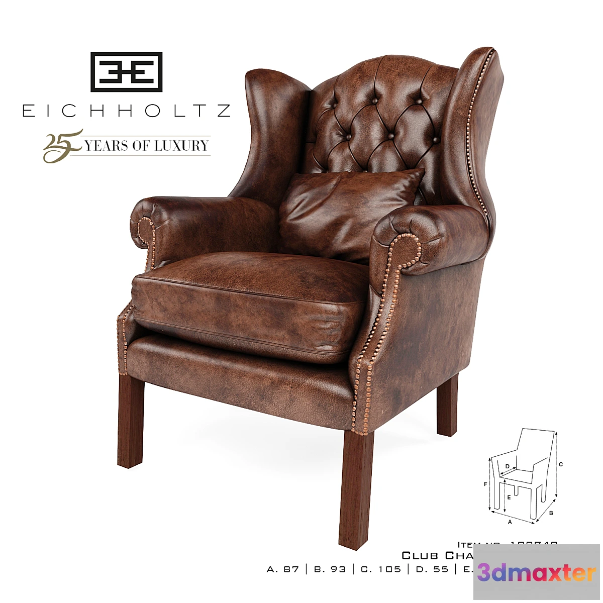 1414960 - Club Chair Bradley 3D Max