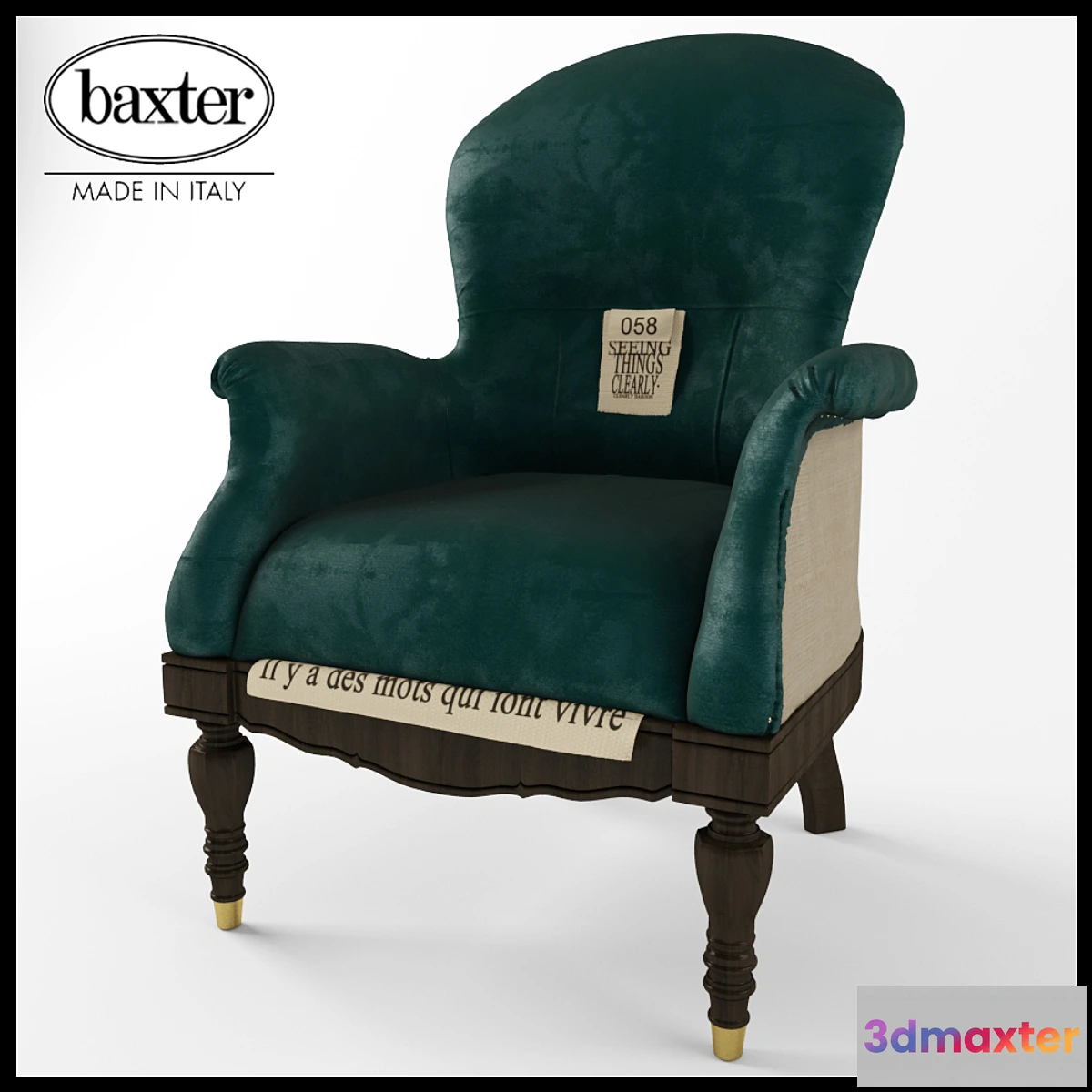 1415020 - Armchair Baxter Ona 3D Max