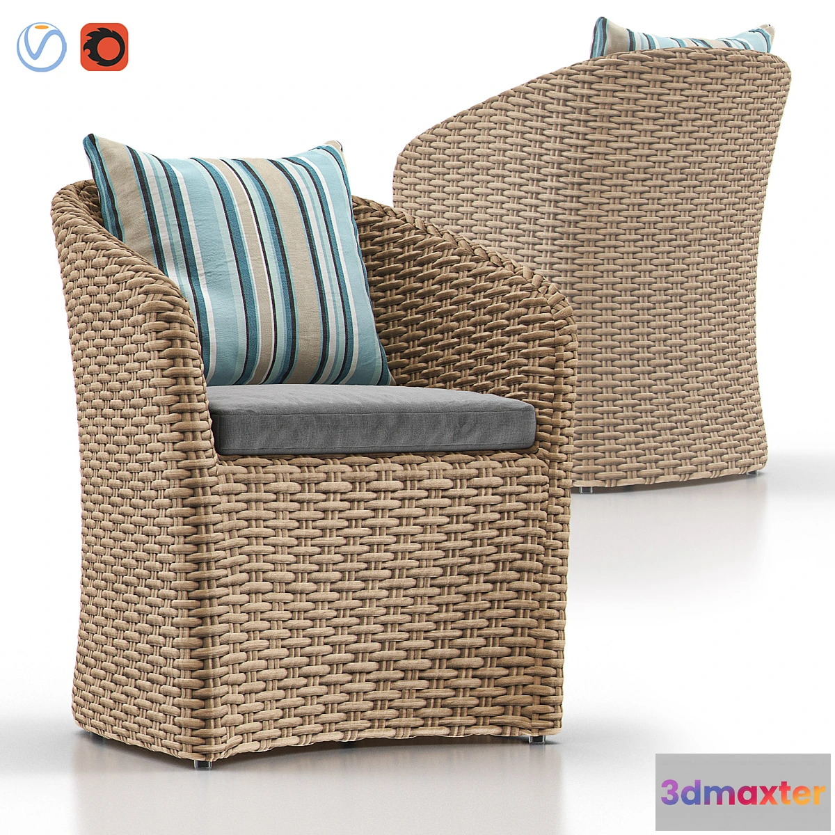 1421122 - CAYMAN Outdoor Dining Chair 3D Max