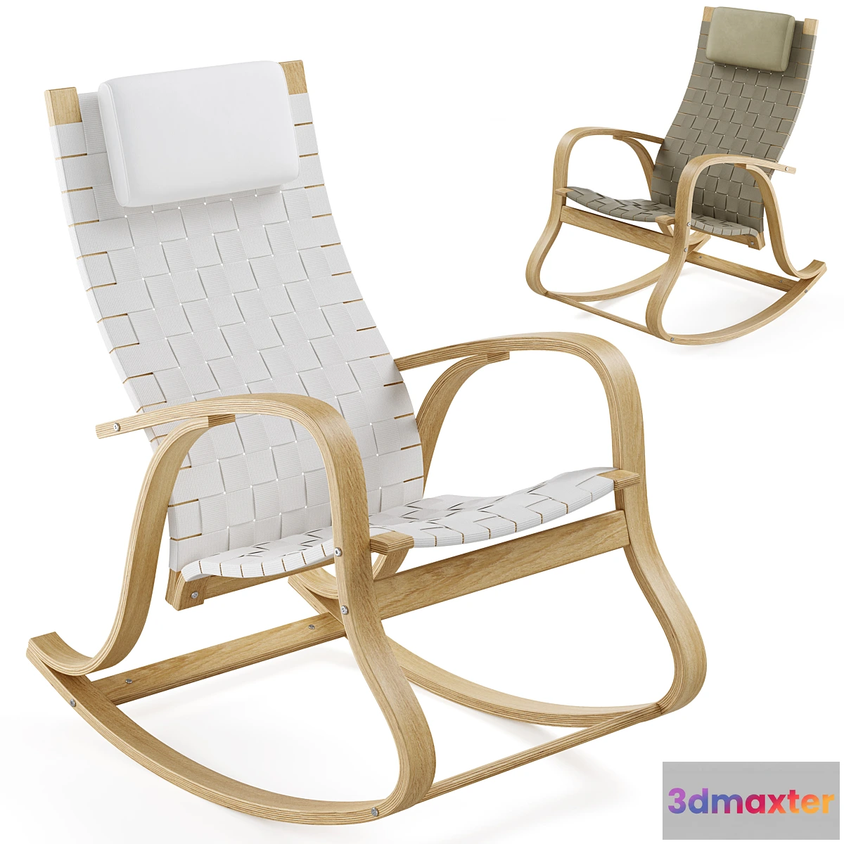 1424382 - La Redoute Garden Jimi Rocking Wicker Chair 3D Max