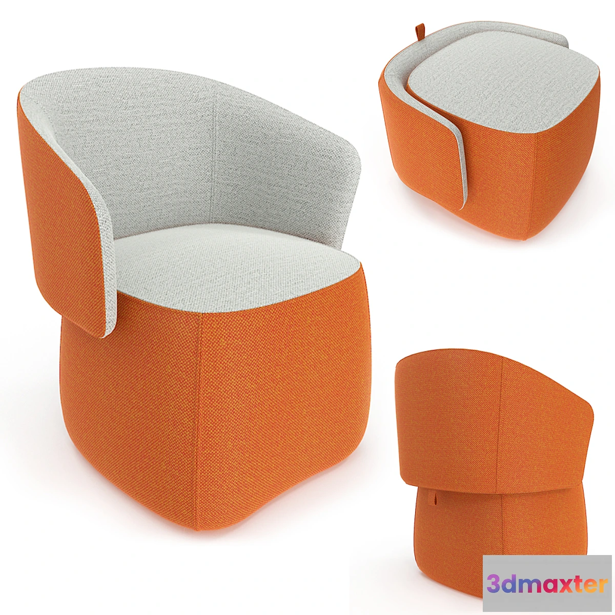 1425520 - Haworth Openest Chick Pouf 3D Max