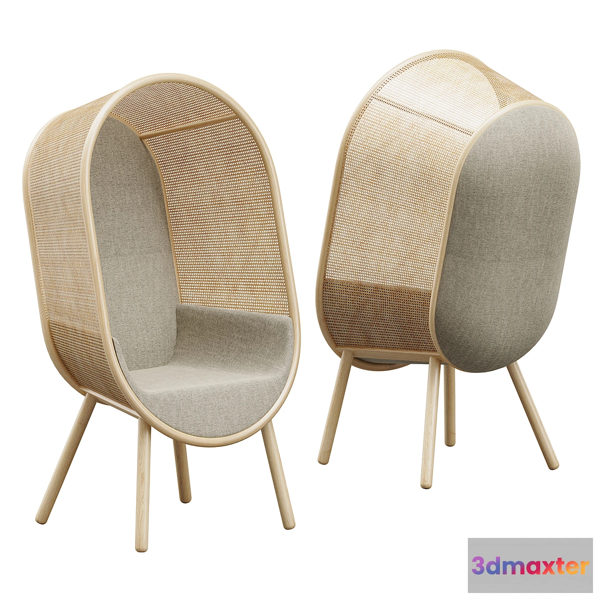 1425718 - Cocoon Lounge Chair 3D Max