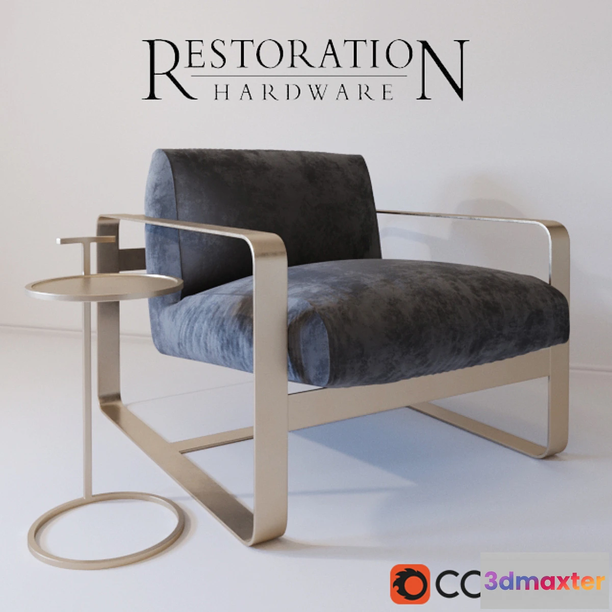 1427350 - Restoration Hardware Chair 3D Max
