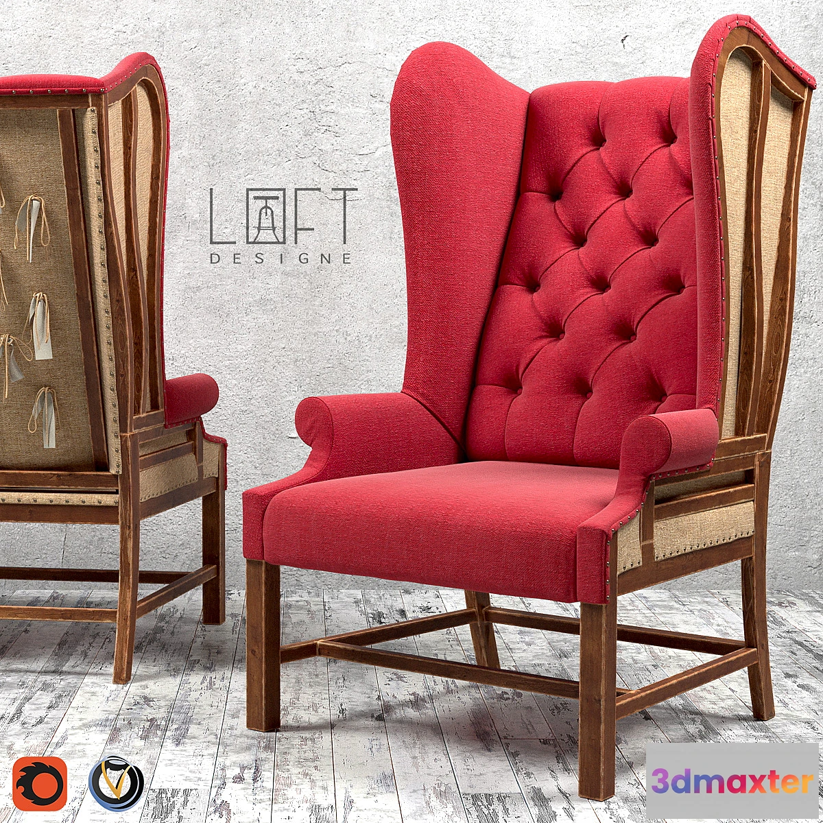 1428452 - Loft Design Armchair 024 3D Max