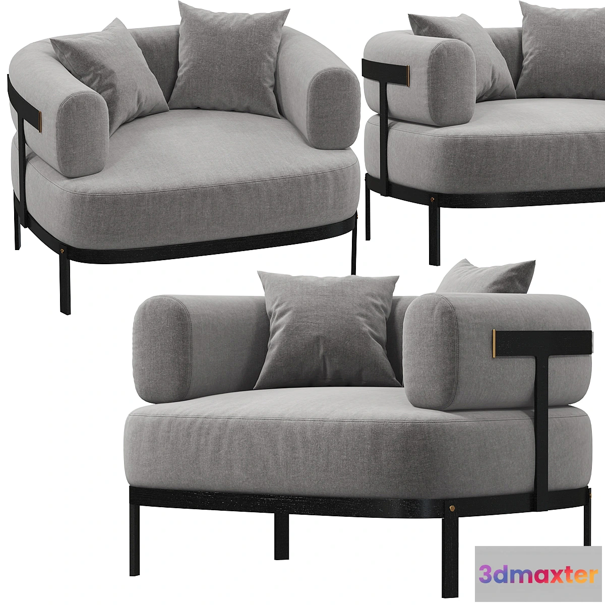 1429754 - Armchair Baxter Belt 3D Max