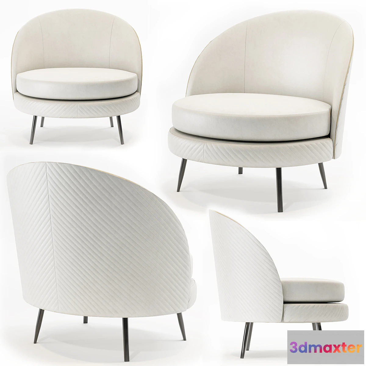 1432902 - Perla armchair by Rugiano 3D Max