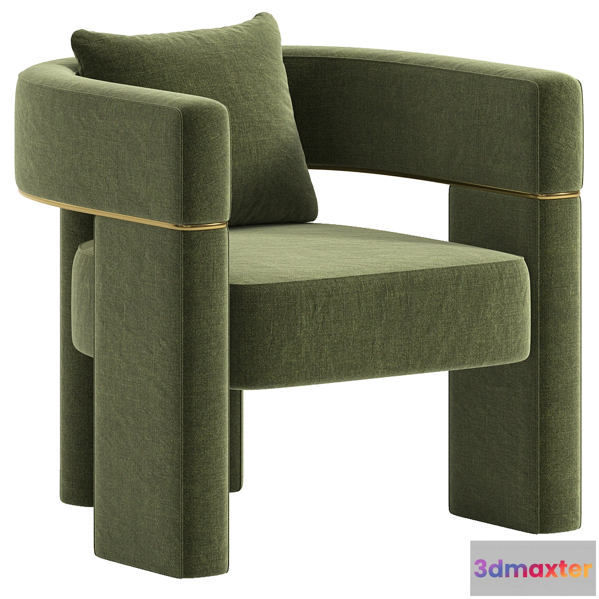 1433516 - Wide Barrel Chair 3D Max