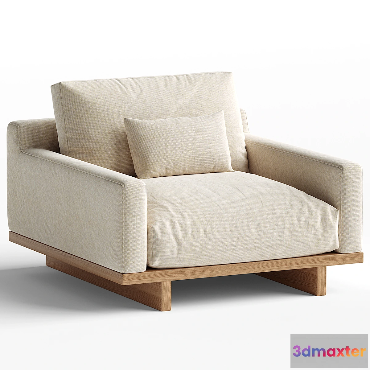 1438842 - Mori Performance Fabric Armchair 3D Max