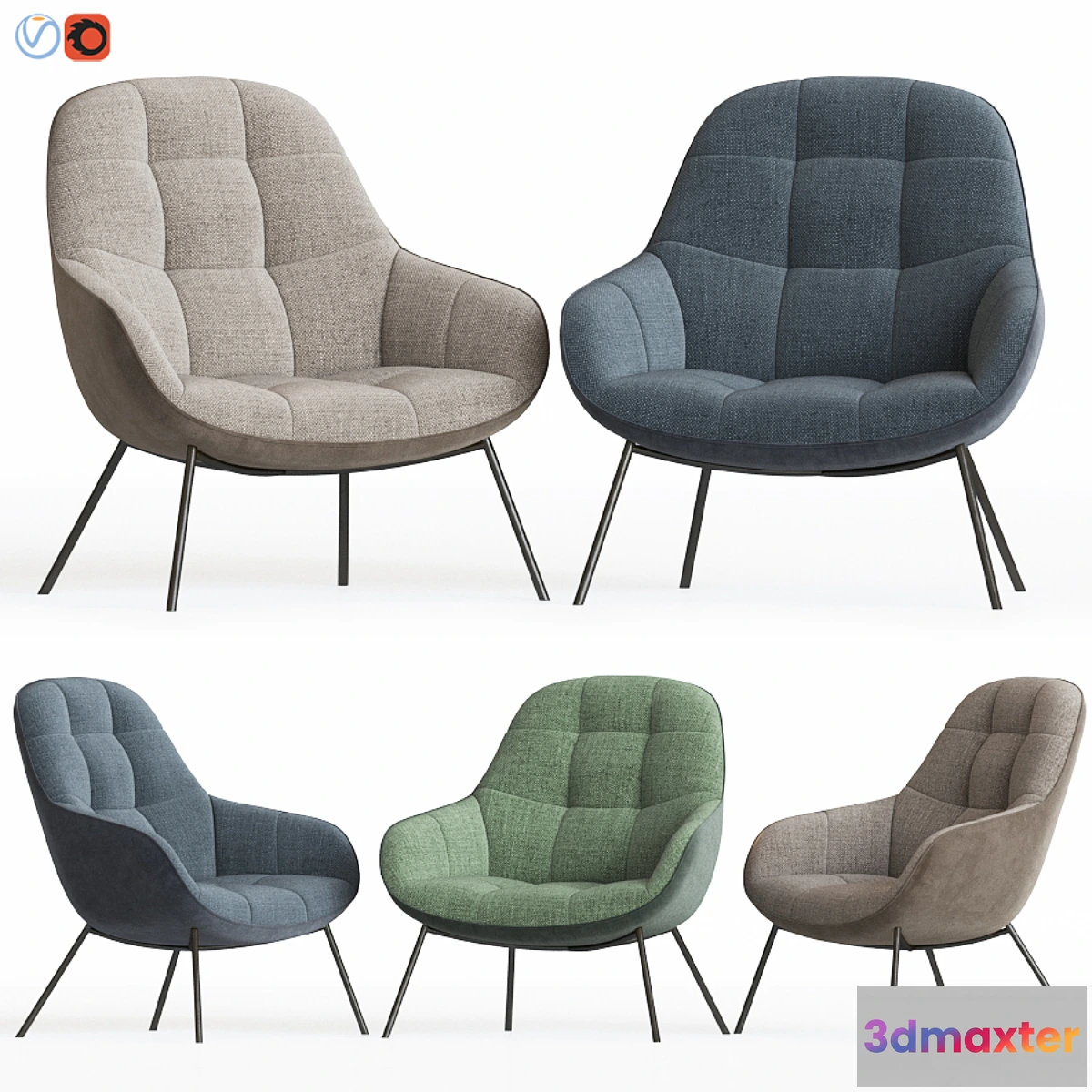 1439524 - Mango Lounge Chair Oopenspace 3D Max