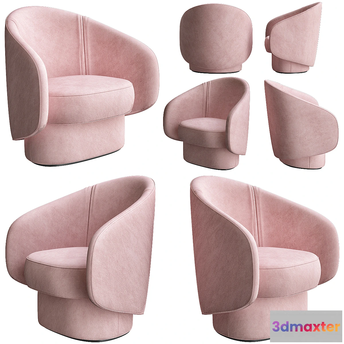 1440622 - COR ROC Fabric easy chair 3D Max