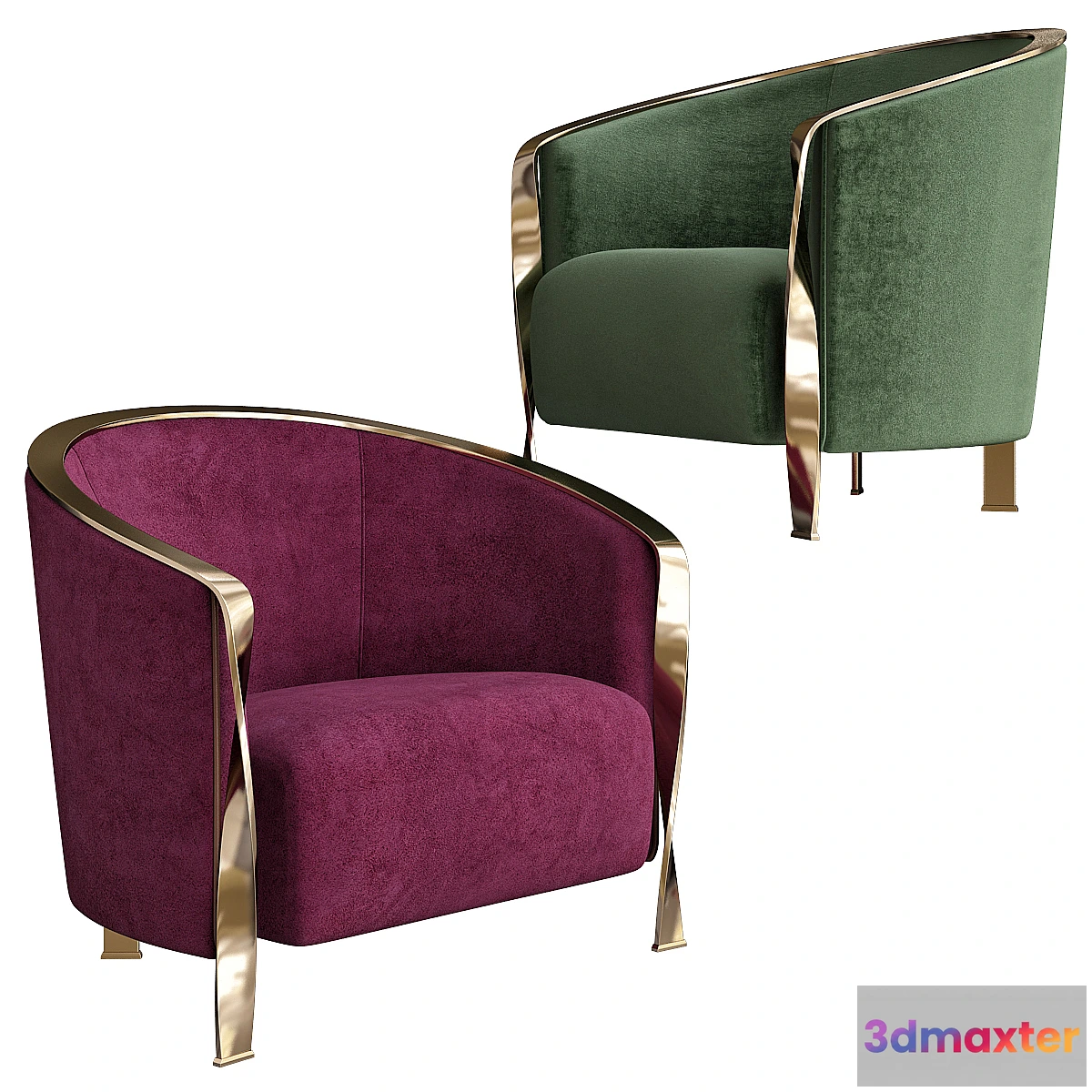 1441300 - Rugiano Paris Armchair 3D Max