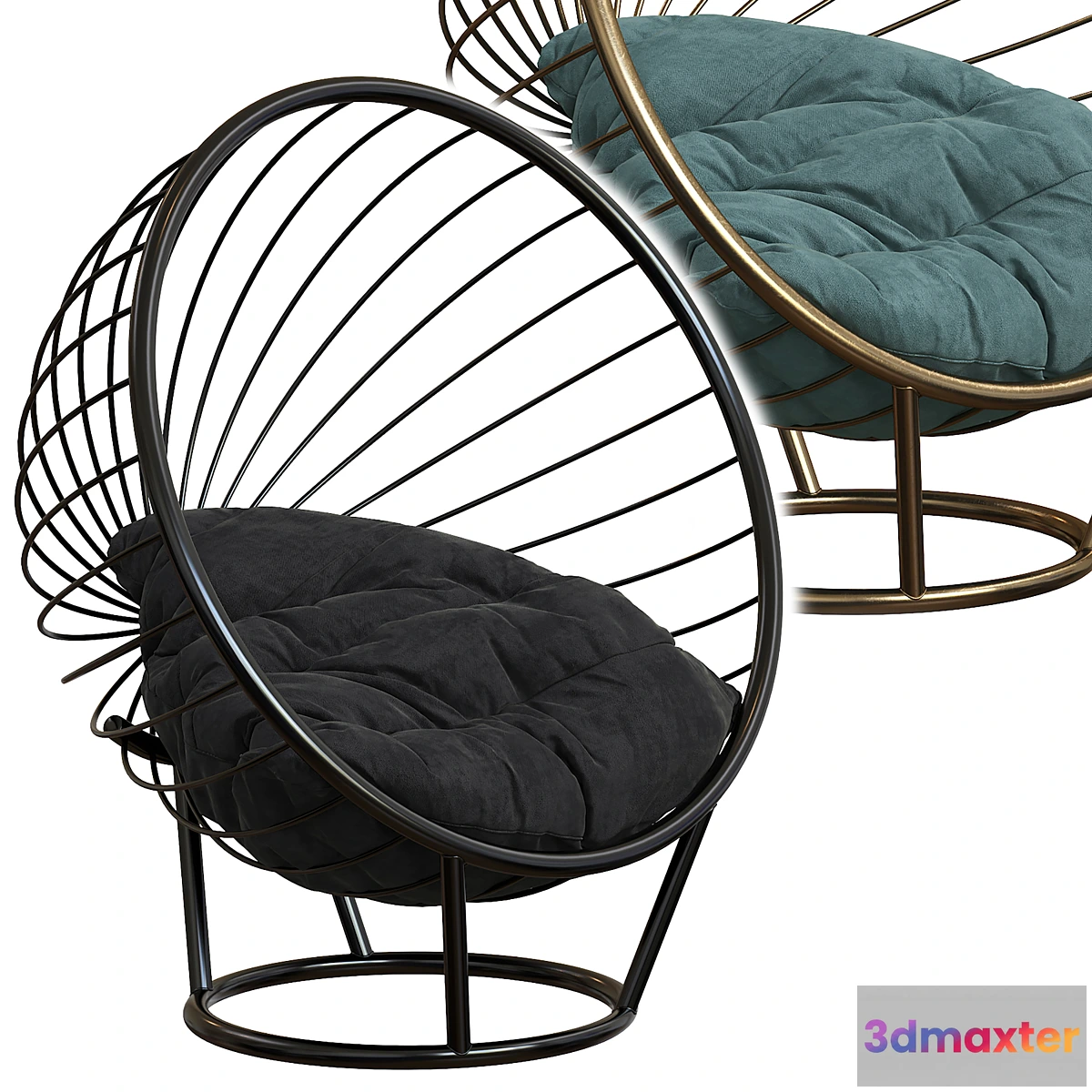 1441784 - STANDING bubble chair 3D Max